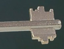 El perfil de una llave de doble paleta es fácil de reproducir.